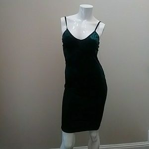 Crushed Velvet Strap Dress